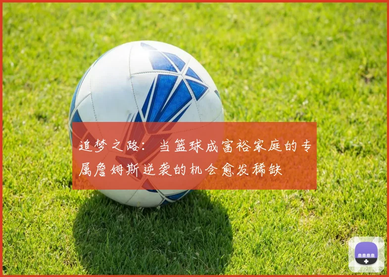 追梦之路：当篮球成富裕家庭的专属詹姆斯逆袭的机会愈发稀缺